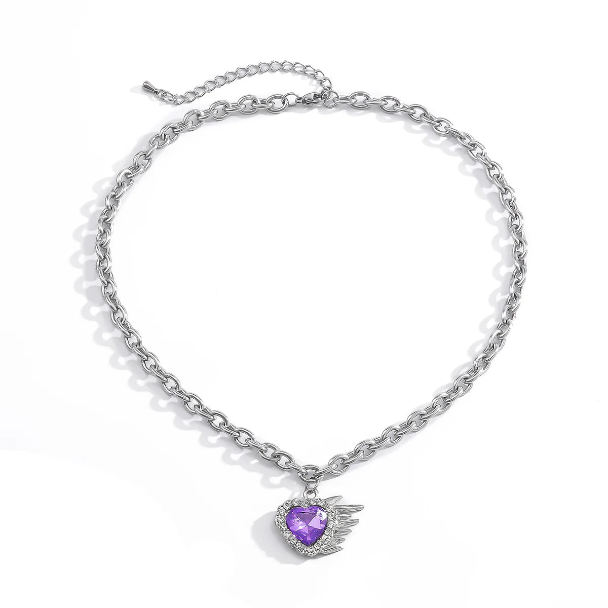 best Korean Charms Rainbow Crystal Necklace For Women Metal Vintage Y2K Choker Necklace Gossip Girls 90s Style Aesthetics Friends shop online at M2K Trends for