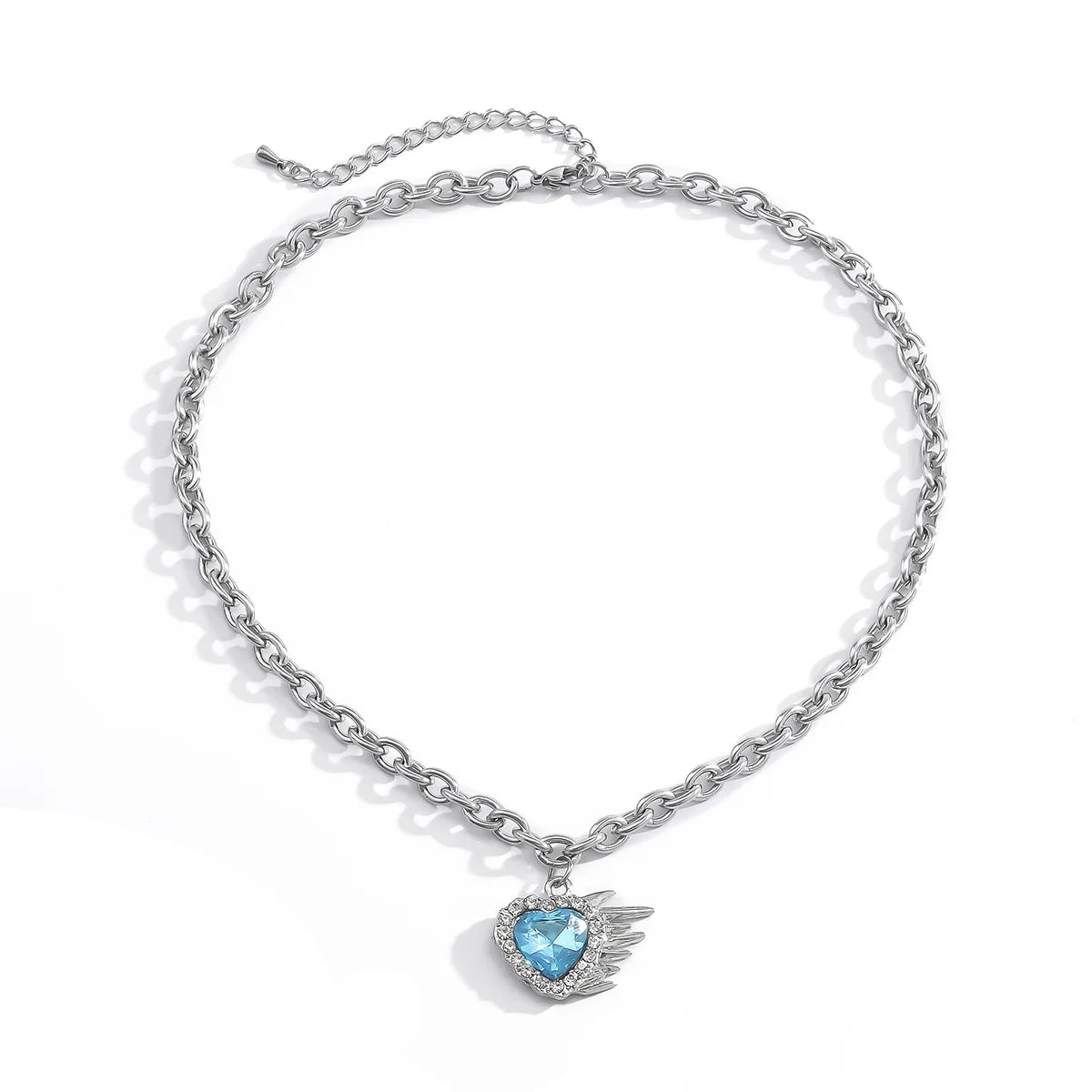 best Korean Charms Rainbow Crystal Necklace For Women Metal Vintage Y2K Choker Necklace Gossip Girls 90s Style Aesthetics Friends shop online at M2K Trends for