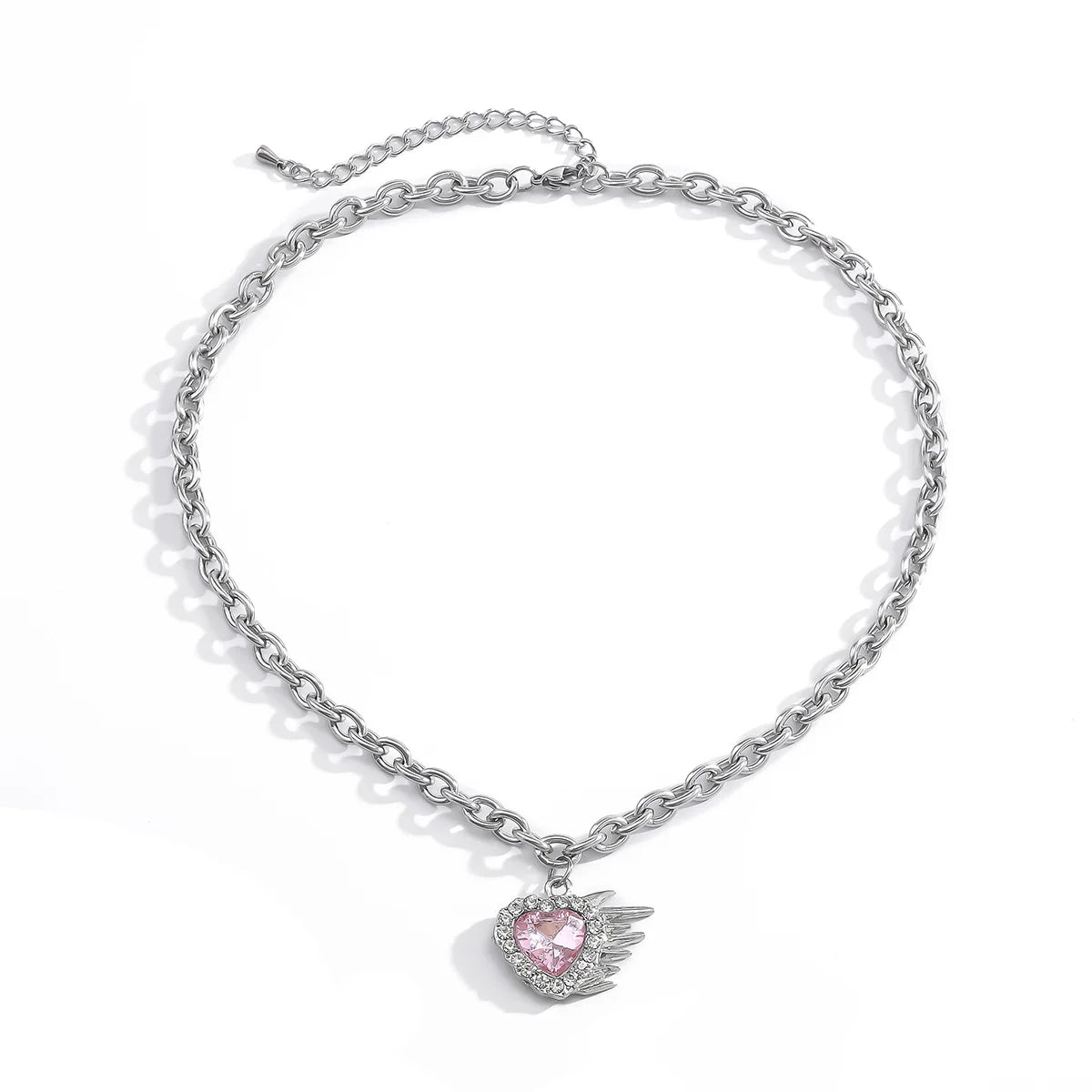 best Korean Charms Rainbow Crystal Necklace For Women Metal Vintage Y2K Choker Necklace Gossip Girls 90s Style Aesthetics Friends shop online at M2K Trends for