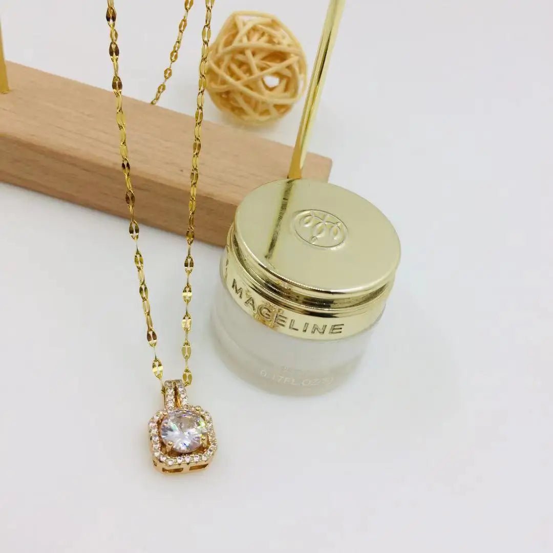 best Korean Charms Rainbow Crystal Necklace For Women Metal Vintage Y2K Choker Necklace Gossip Girls 90s Style Aesthetics Friends shop online at M2K Trends for