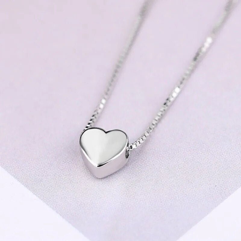 best Korean Double Layer Heart Necklace Shiny Bling Zircon For Women Clavicle Chain Elegant Charm Wedding Pendant Choker Jewelry Gift shop online at M2K Trends for
