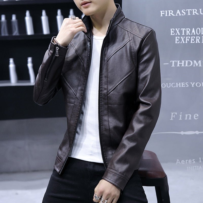 best Korean slim leather jacket 0 shop online at M2K Trends for