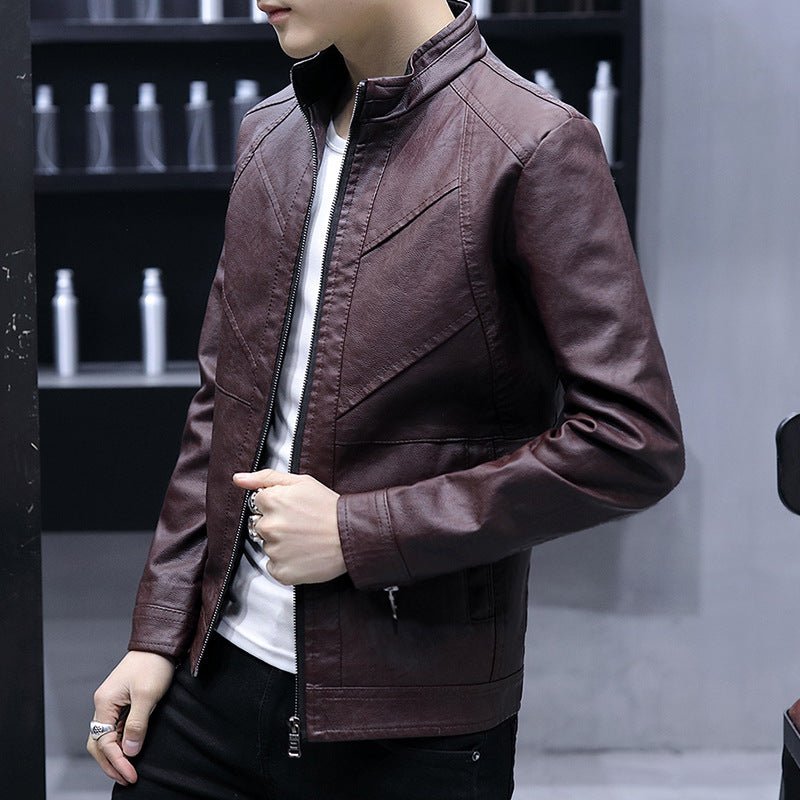 best Korean slim leather jacket 0 shop online at M2K Trends for