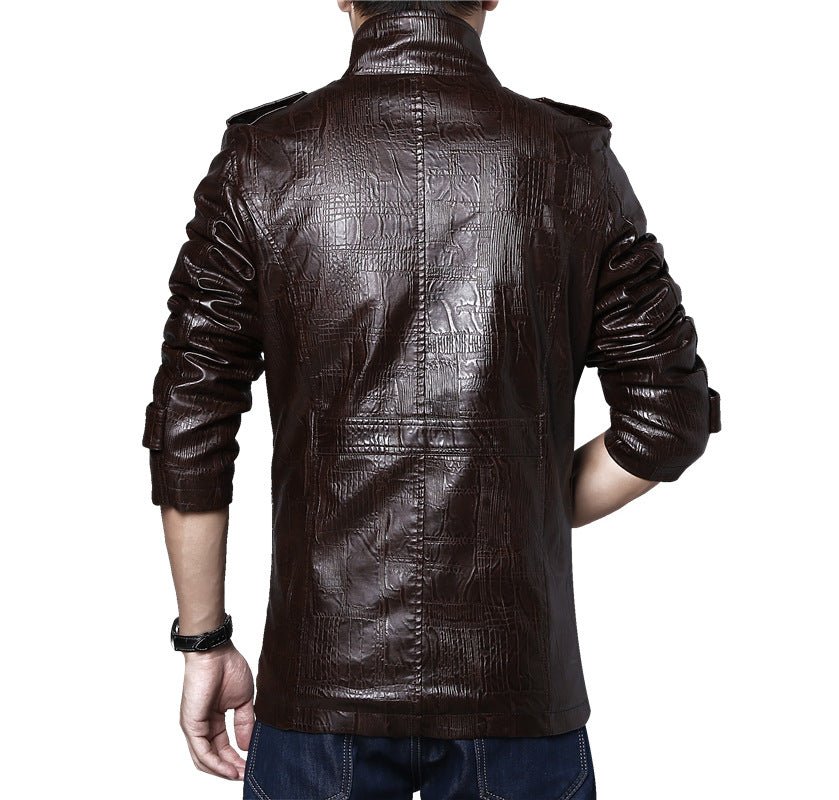 best Korean thick slim leather jacket 0 shop online at M2K Trends for