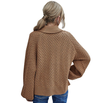 best Lantern Sleeve Women's Sweater Turtleneck Sweater 0 shop online at M2K Trends for