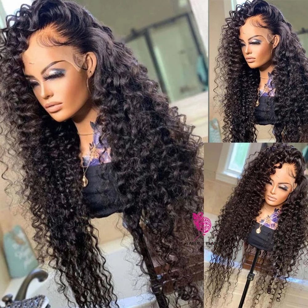 best Long Bouncy Curly Wigs For Women High Temperature Fiber Synthetic Lace Haircare shop online at M2K Trends for Lace Wigs