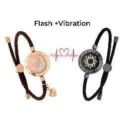 best Long Distance touch Light up&Vibrate Bracelets for Couples, Long Distance Relationship Gifts Smart Sun&Moon Love Bracelet Long Distance touch Light up&Vibrate Bracelets for Couples shop online at M2K Trends for gift