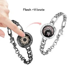 best Long Distance touch Light up&Vibrate Bracelets for Couples, Long Distance Relationship Gifts Smart Sun&Moon Love Bracelet Long Distance touch Light up&Vibrate Bracelets for Couples shop online at M2K Trends for gift