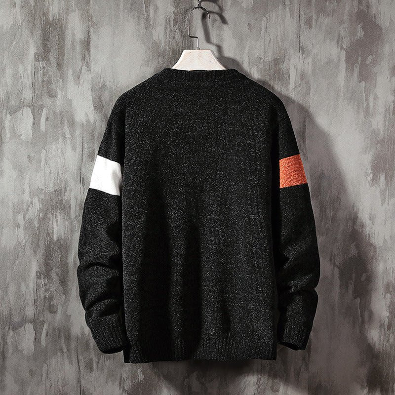 best Loose-colored pullover sweater handsome sweater 0 shop online at M2K Trends for