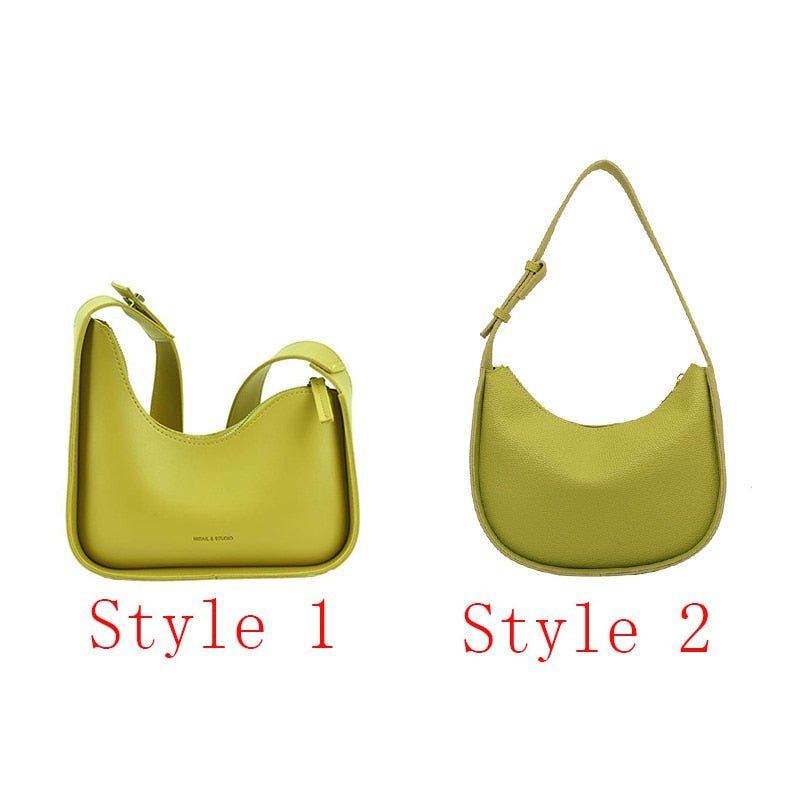 best Luxury Crossbody Bags For Women 2021 Leather Lemon Color Shoulder Bag Women Casual Satchels Wide Straps Fashion Bag Handbag 0 shop online at M2K Trends for