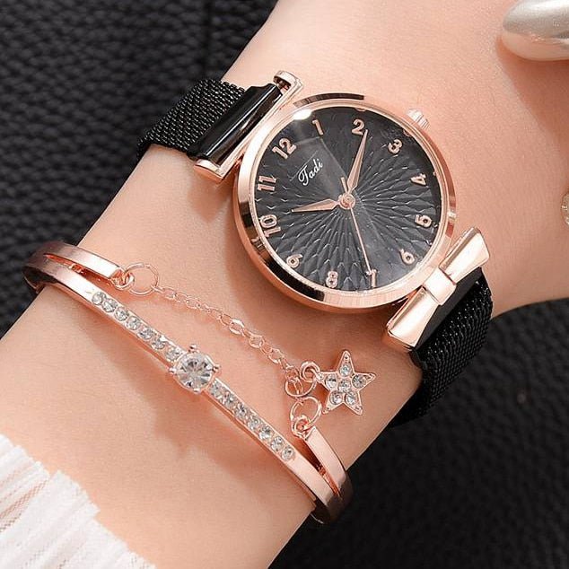 best Luxury Women Bracelet Quartz Watches For Women Magnetic Watch Ladies Sports Dress Pink Dial Wrist Watch Clock Relogio Feminino 0 shop online at M2K Trends for