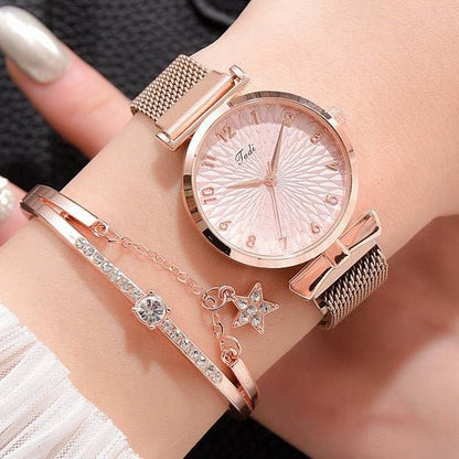 best Luxury Women Bracelet Quartz Watches For Women Magnetic Watch Ladies Sports Dress Pink Dial Wrist Watch Clock Relogio Feminino 0 shop online at M2K Trends for