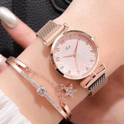 best Luxury Women Bracelet Quartz Watches For Women Magnetic Watch Ladies Sports Dress Pink Dial Wrist Watch Clock Relogio Feminino 0 shop online at M2K Trends for