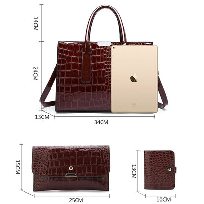 best Luxury Womens Bags Designer Crocodile Pattern Shoulder Bag PU Leather Brand Woman Crossbody Casual Handbag Women Tote Bags Sac 0 shop online at M2K Trends for