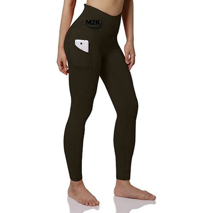 best M2K leggings Fashion Ladies Sports Phone Pocket Leggings Clothing shop online at M2K Trends for