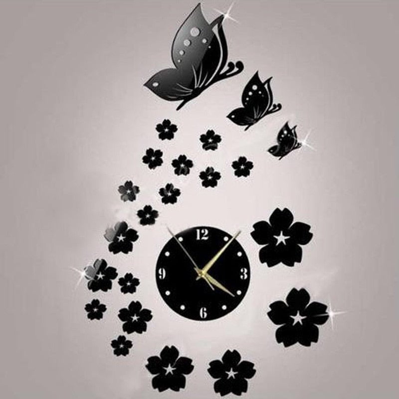 best Mechanical Movement Wall Butterfly Clock clock shop online at M2K Trends for clock