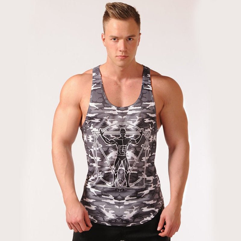 best Men Bodybuilding Tank Tops Camouflage Sleeveless Shirt Gym Fitness Workout Singlet Vest Undershirt Quick Dry Training Clothing 0 shop online at M2K Trends for