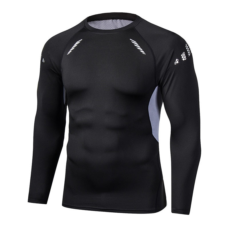 best Men Compression Running T Shirt Fitness Tight Long Sleeve Sport Tshirt Training Jogging Shirts Gym Sportswear Quick Dry Rashgard 0 shop online at M2K Trends for