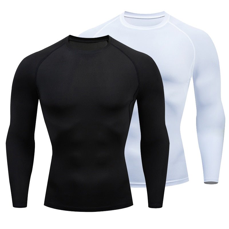 best Men Compression Running T Shirt Fitness Tight Long Sleeve Sport Tshirt Training Jogging Shirts Gym Sportswear Quick Dry Rashgard 0 shop online at M2K Trends for