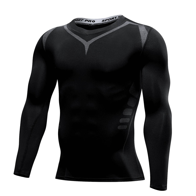 best Men Compression Running T Shirt Fitness Tight Long Sleeve Sport Tshirt Training Jogging Shirts Gym Sportswear Quick Dry Rashgard 0 shop online at M2K Trends for