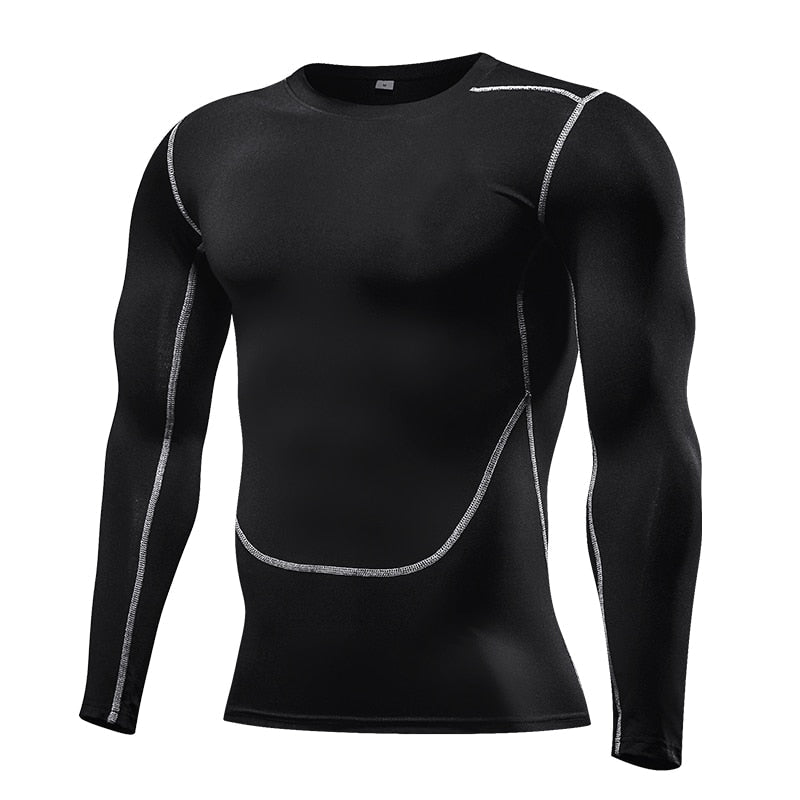 best Men Compression Running T Shirt Fitness Tight Long Sleeve Sport Tshirt Training Jogging Shirts Gym Sportswear Quick Dry Rashgard 0 shop online at M2K Trends for