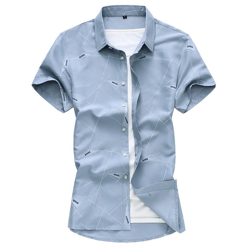 best Men Short Sleeve Cotton Flower Shirt Mens Dress Shirts 0 shop online at M2K Trends for