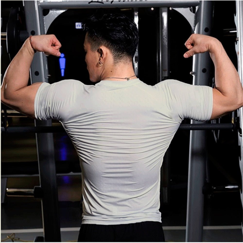 best Men Summer Short Sleeve Fitness T Shirt Running Sport Gym Muscle T-shirts Oversized Workout Casual High Quality Tops Clothing clothes shop online at M2K Trends for men shirt