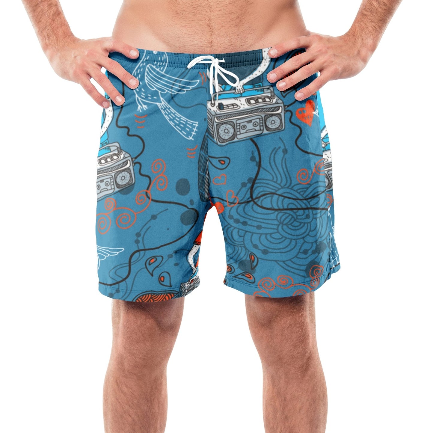 best Men's All-over Print Beach Shorts Bottoms shop online at M2K Trends for mens pants