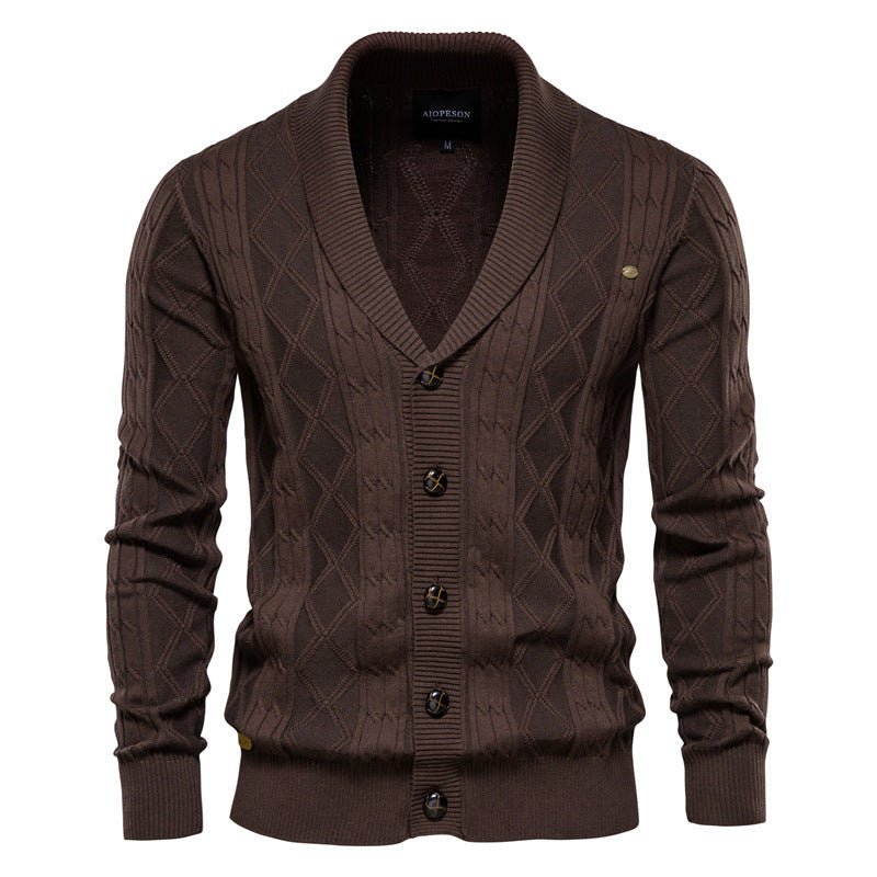 best Men's Cardigan Sweater Padded Sweater Trend 0 shop online at M2K Trends for