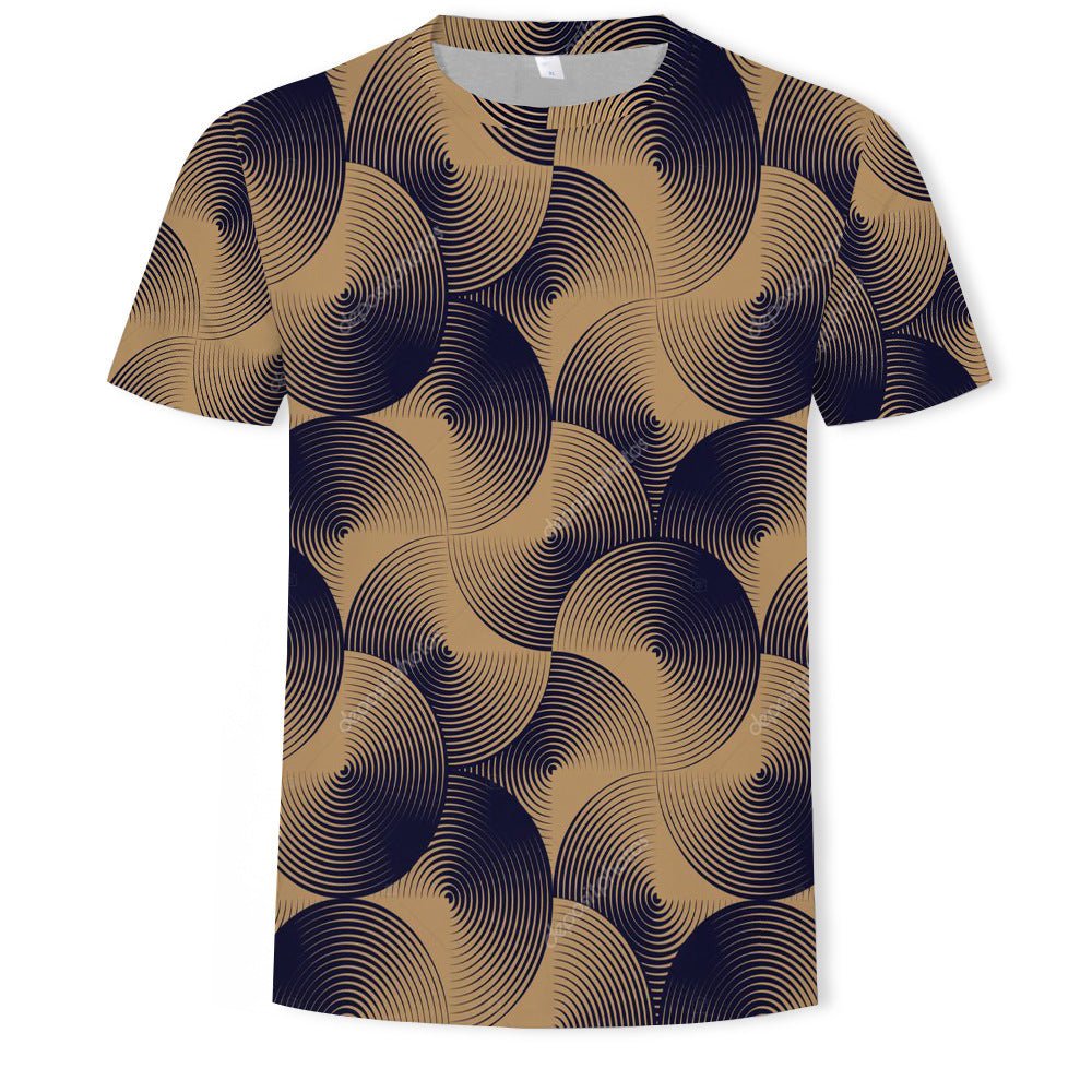 best Mens Fashion Casual Digital Print Crew Neck T-shirt 0 shop online at M2K Trends for