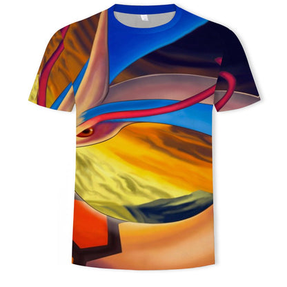 best Mens Fashion Casual Digital Print Crew Neck T-shirt 0 shop online at M2K Trends for