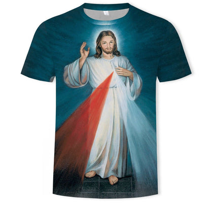 best Mens Fashion Casual Digital Print Crew Neck T-shirt 0 shop online at M2K Trends for