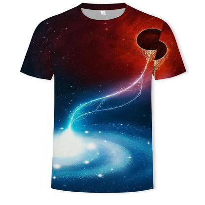 best Mens Fashion Casual Digital Print Crew Neck T-shirt 0 shop online at M2K Trends for