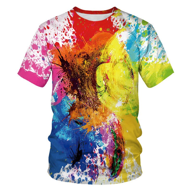 best Mens Fashion Casual Digital Print Crew Neck T-shirt 0 shop online at M2K Trends for