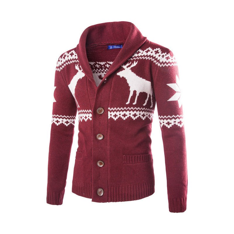 best Men's fawn sweater Christmas cardigan sweater 0 shop online at M2K Trends for