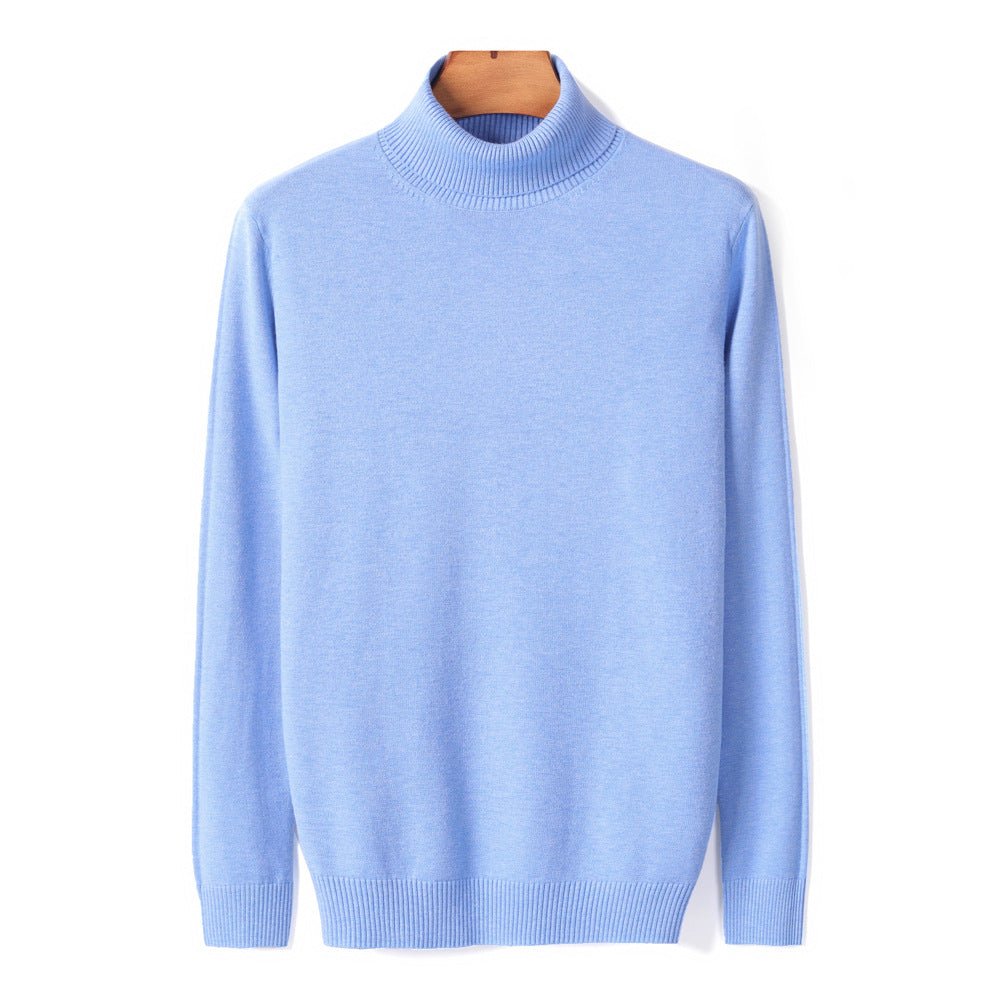 best Men's High-neck Thick Warm Solid Color Casual Sweater 0 shop online at M2K Trends for