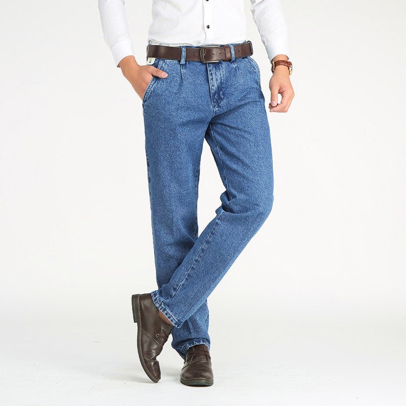 best Men's Jeans Men's High Waist Straight Loose Stretch 0 shop online at M2K Trends for