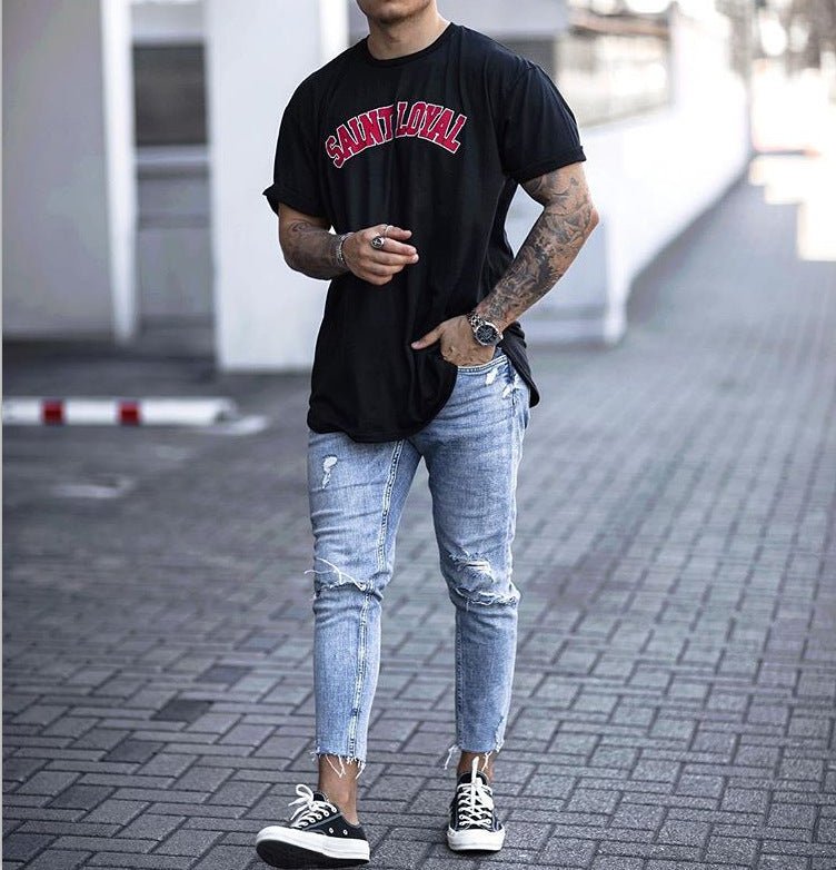 best Men's Jeans Ripped Ankle Pants 0 shop online at M2K Trends for