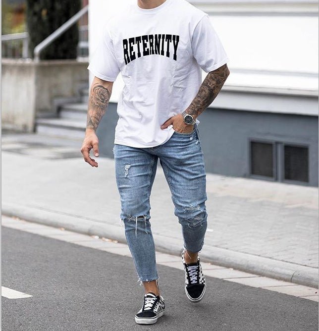 best Men's Jeans Ripped Ankle Pants 0 shop online at M2K Trends for