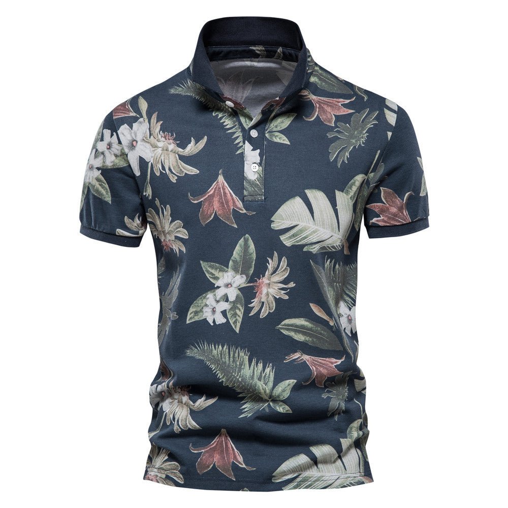 best Men's Short Sleeve Lapel European TShirt Clothing shop online at M2K Trends for