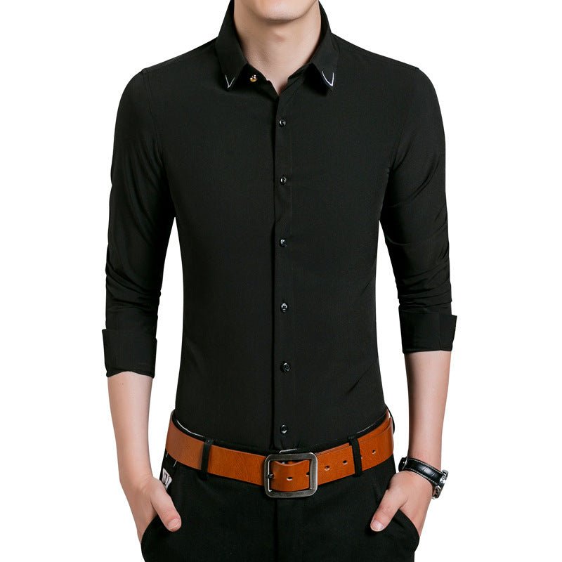 best Men's solid color long sleeve shirt Shirts & Tops shop online at M2K Trends for black t shirt women