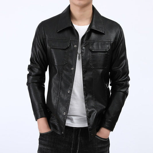 best Men's Spring And Autumn Workwear Leather Jacket 0 shop online at M2K Trends for