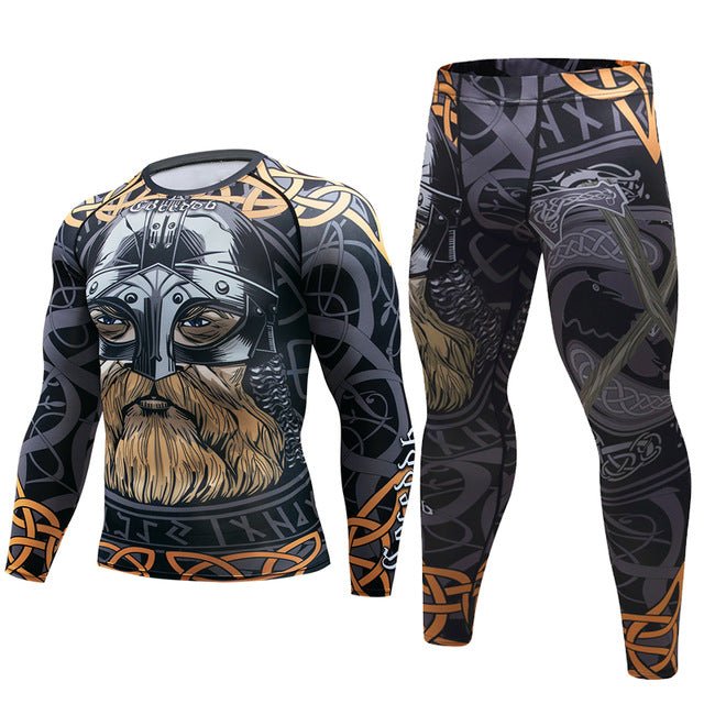 best Mens Tracksuit Set D Animal Compression T-Shirt Pants Skin 0 shop online at M2K Trends for