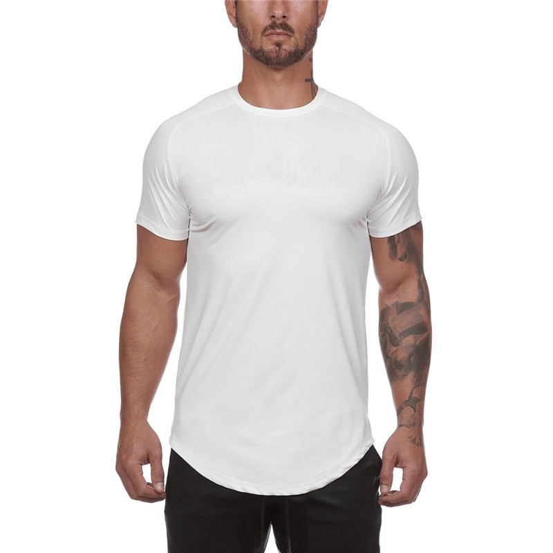 best Mesh T-Shirt Clothing Tight Gym Mens Summer New Brand Tops Tees Homme Solid Quick Dry Bodybuilding Fitness Tshirt 0 shop online at M2K Trends for