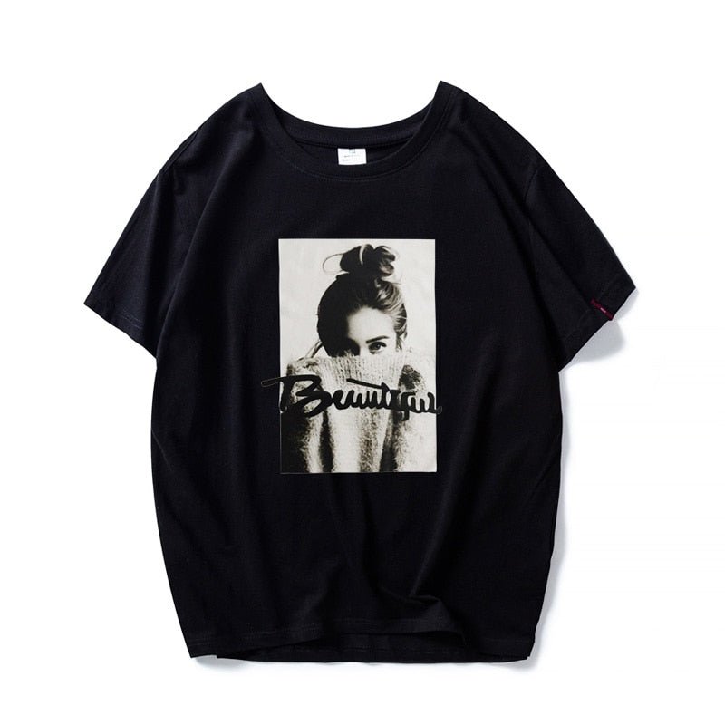 best MOINWATER Women New Fashion T shirts Female Cotton White Black Tees&Tops Lady High Street Casual T-shirt MT1943 0 shop online at M2K Trends for