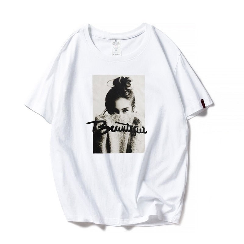 best MOINWATER Women New Fashion T shirts Female Cotton White Black Tees&Tops Lady High Street Casual T-shirt MT1943 0 shop online at M2K Trends for