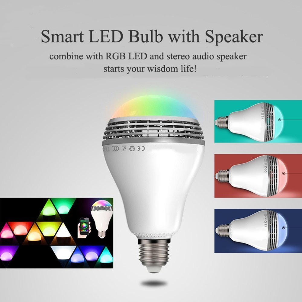 best Mood Light & Speaker: 1 Bulb, Endless Fun LED bulbs shop online at M2K Trends for 180 Degree Beam Angle Bulb