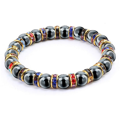 best Natural Stone Men's Bracelets Charm Women Lucky Hematite Crystal Beads Bracelets Couple Distance Bangles Elastic Energy Jewelry 0 shop online at M2K Trends for