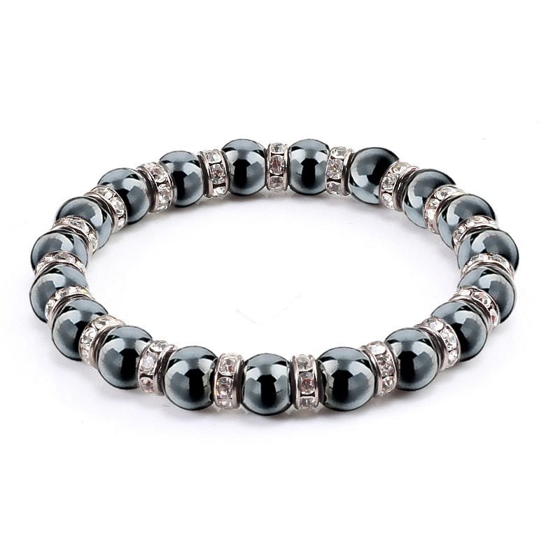 best Natural Stone Men's Bracelets Charm Women Lucky Hematite Crystal Beads Bracelets Couple Distance Bangles Elastic Energy Jewelry 0 shop online at M2K Trends for