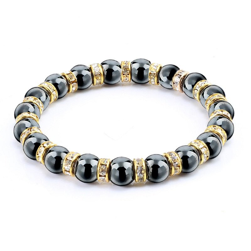 best Natural Stone Men's Bracelets Charm Women Lucky Hematite Crystal Beads Bracelets Couple Distance Bangles Elastic Energy Jewelry 0 shop online at M2K Trends for